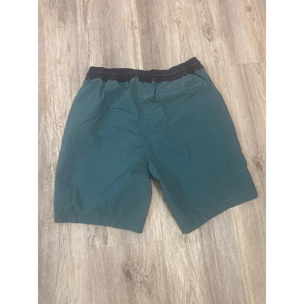 FatFace Men's Camber Board Shorts Size Large Teal Navy Mesh‎ Lined Swim Trunks